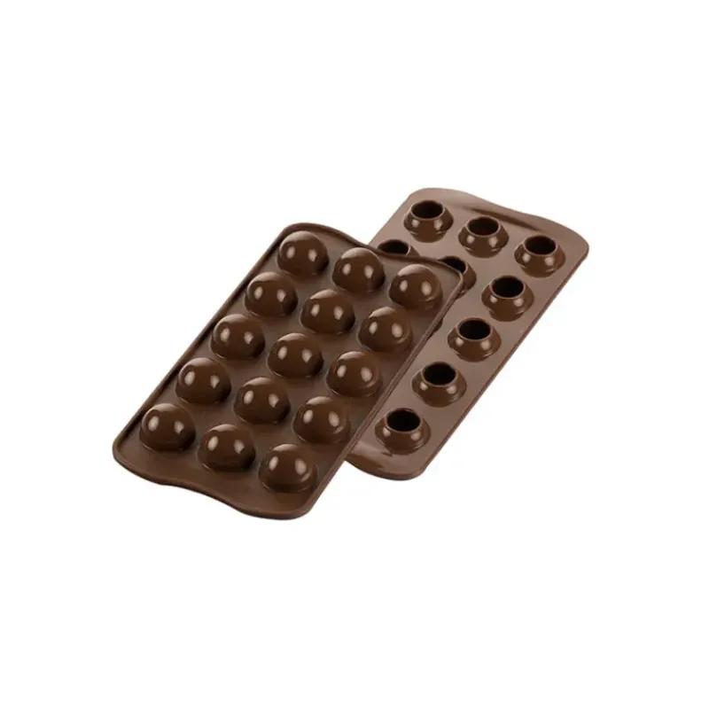 Moules À Chocolat|Moule Silicone*EASY CHOC Moule à Chocolat 15 Truffes - Silicone Spécial Chocolat
