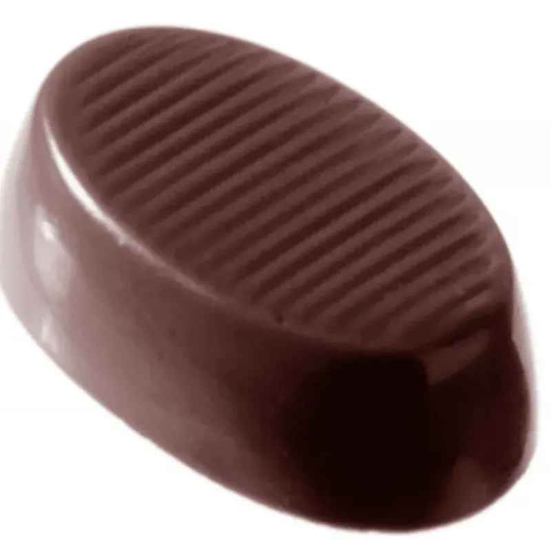Moules À Chocolat*CHOCOLATE WORLD Moule à chocolat Ovales Striés (x32)