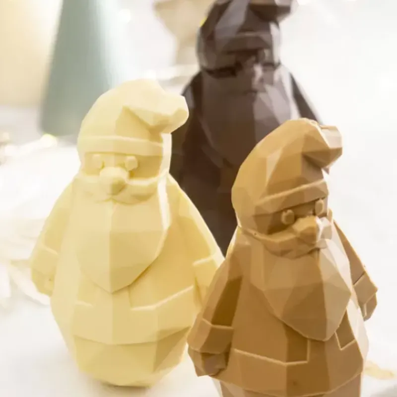 Moules À Chocolat*BARRY Moule à Chocolat Père Noël Origami 15 cm