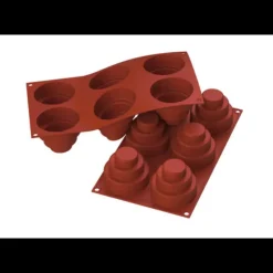 Moule Silicone|Moules À Gâteaux*MALLARD FERRIERE Moule 6 Dômes à Etages en silicone
