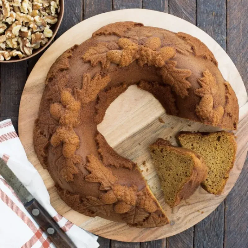 Moule Anti-adhésif|Moules À Gâteaux*NORDIC WARE Moule à Gâteau Bundt Couronne d'Automne Bronze