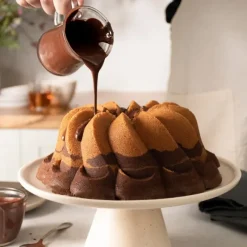 Moule Anti-adhésif|Moules À Gâteaux*NORDIC WARE Moule à Gâteau Bundt Pirouette Gold