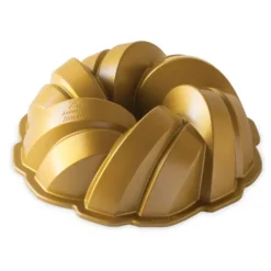 Moule Anti-adhésif|Moules À Gâteaux*NORDIC WARE Moule à Gâteau Bundt Torsadé Gold