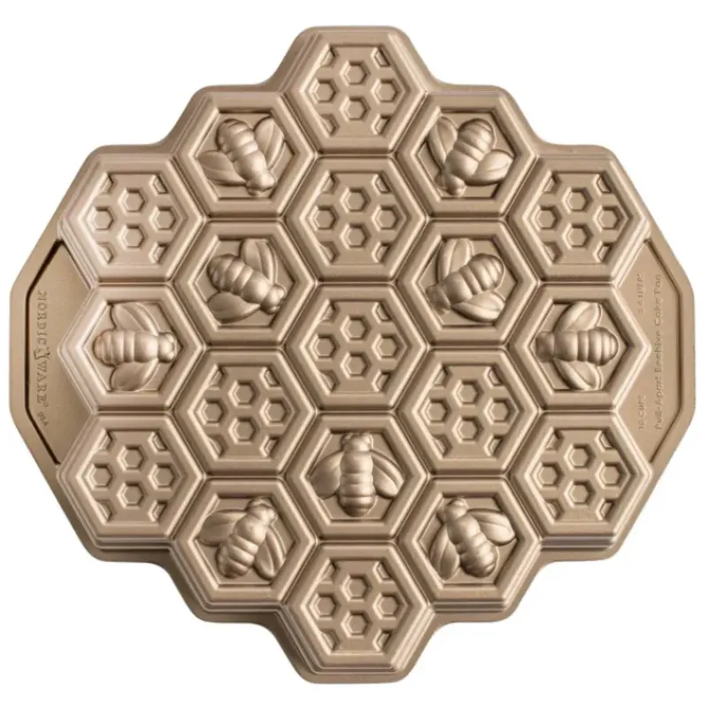 Moule Anti-adhésif|Moules À Gâteaux*NORDIC WARE Moule à Gâteau Nid d'Abeilles Toffee