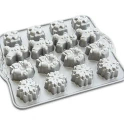 Moule Anti-adhésif|Moules À Gâteaux*NORDIC WARE Moule à Gâteaux Assortis Thé de Noël (x16) Silver