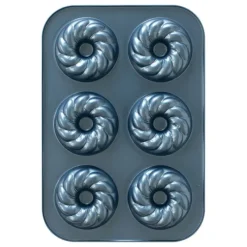 Moule Anti-adhésif|Moules À Gâteaux*NORDIC WARE Moule à Gâteaux Donuts Torsadés (x6) Pro Cast