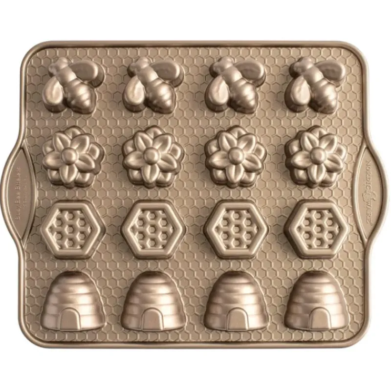 Moules À Gâteaux|Moule Anti-adhésif*NORDIC WARE Moule à Gâteaux Monde des Abeilles (x16) Toffee