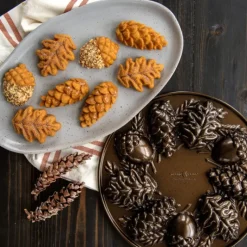 Moule Anti-adhésif|Moules À Gâteaux*NORDIC WARE Moule à Gâteaux Pommes de Pin (x9) Bronze