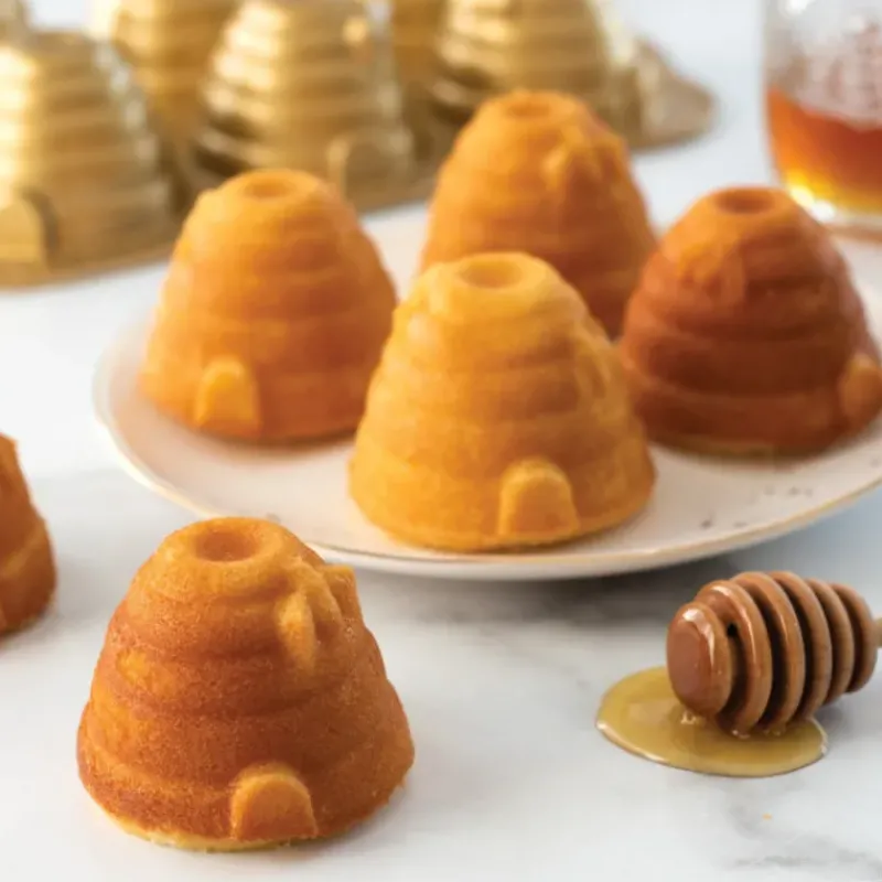 Moule Anti-adhésif|Moules À Gâteaux*NORDIC WARE Moule à Gâteaux Ruches (x6) Toffee