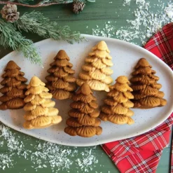 Moule Anti-adhésif|Moules À Gâteaux*NORDIC WARE Moule à Gâteaux Sapins (x6) Silver