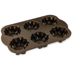 Moule Anti-adhésif|Moules À Gâteaux*NORDIC WARE Moule à Gâteaux Tournesols (x6) Bronze