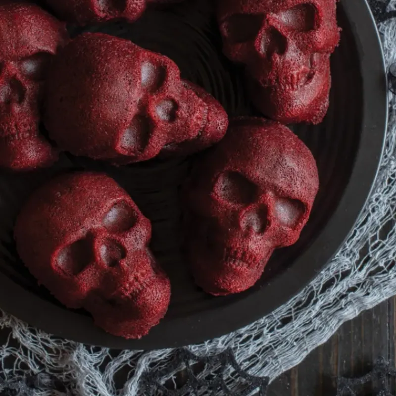 Moules À Gâteaux|Moule Anti-adhésif*NORDIC WARE Moule à Gâteaux Têtes de Mort (x6) Bronze