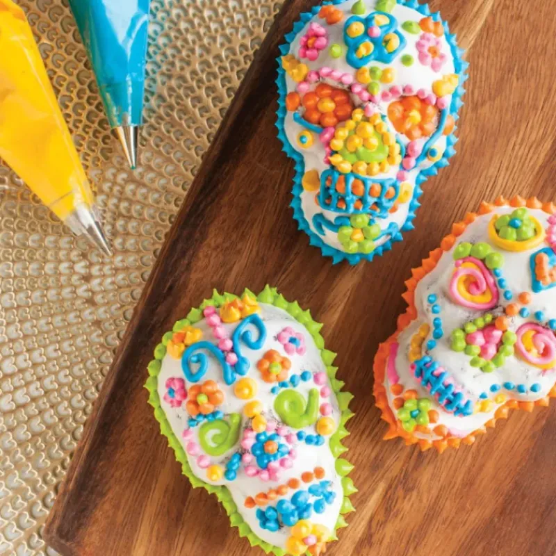 Moules À Gâteaux|Moule Anti-adhésif*NORDIC WARE Moule à Gâteaux Têtes de Mort (x6) Bronze