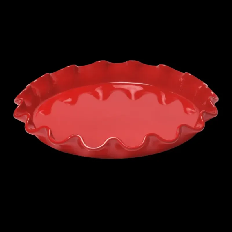 Plat De Cuisson|Moules À Gâteaux*EMILE HENRY Moule à Tarte en Céramique Ø 33 cm Grand Cru