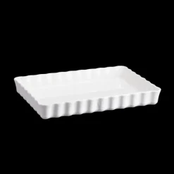 Plat De Cuisson|Moules À Gâteaux*EMILE HENRY Moule à Tarte Rectangulaire en Céramique 33,5 x 24 cm Farine