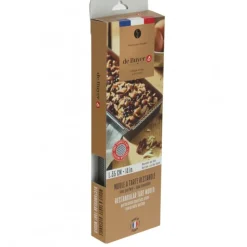 Moules À Gâteaux*DE BUYER Moule à Tarte Rectangulaire Inox Perforé Amovible 35 x 10 cm x H 3,5 cm