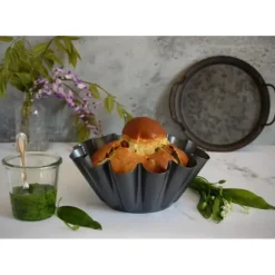 Moule Anti-adhésif|Moules À Gâteaux*DE BUYER Moule Anti Adhésif Brioche 12 côtes Ø 22 cm x H 8,3 cm