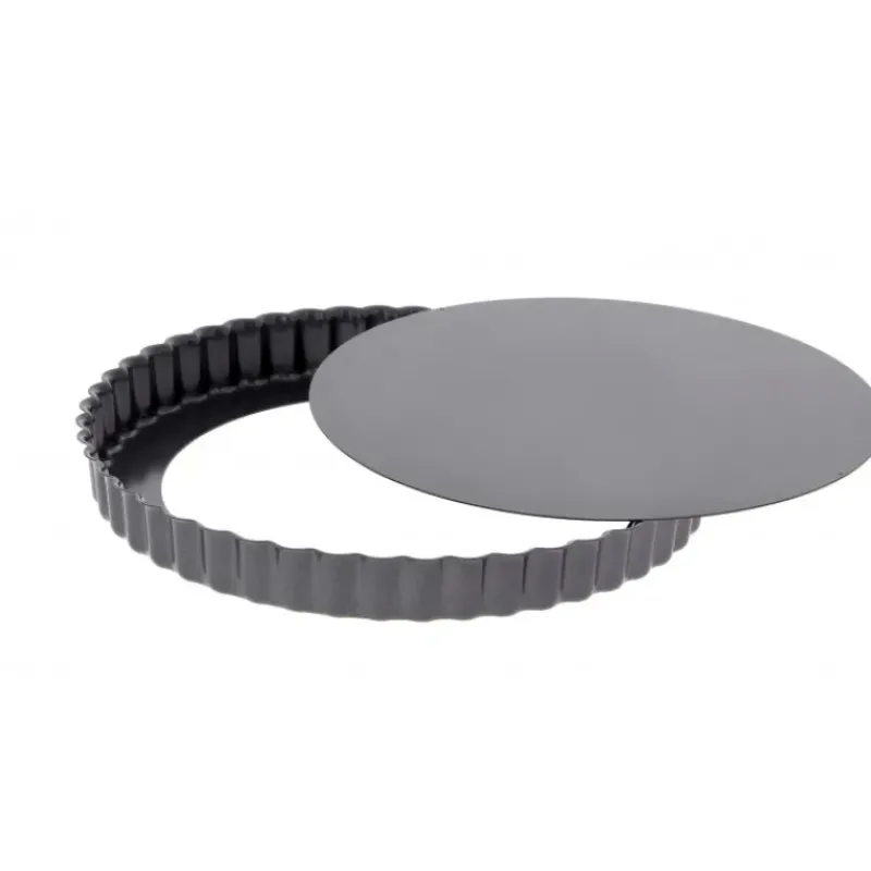 Moule Anti-adhésif|Moules À Gâteaux*DE BUYER Moule Anti Adhésif Tarte Cannelée Fond Amovible Ø 23 cm x H 2,8 cm