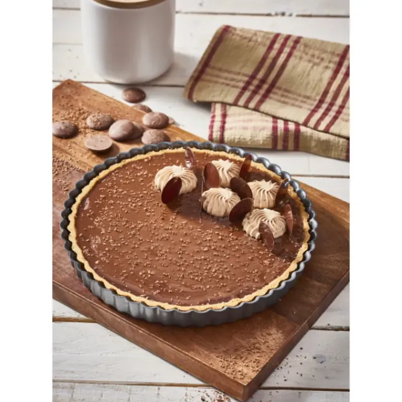 Moule Anti-adhésif|Moules À Gâteaux*DE BUYER Moule Anti Adhésif Tarte Cannelée Droite Ø 24 cm x H 2,8 cm