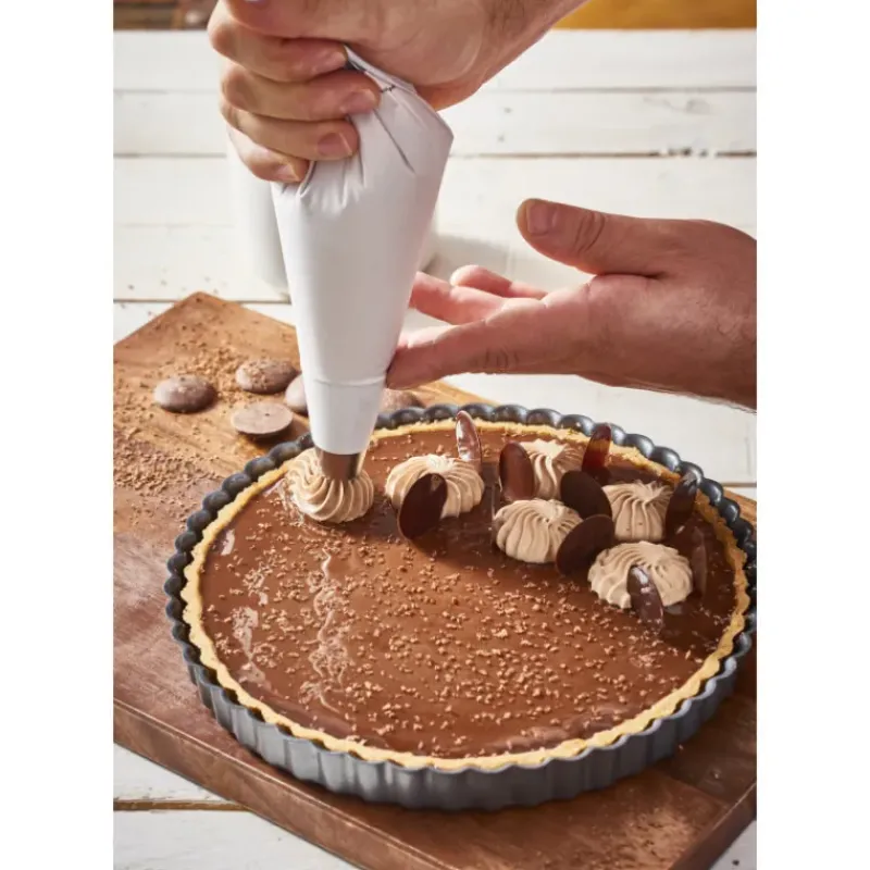 Moule Anti-adhésif|Moules À Gâteaux*DE BUYER Moule Anti Adhésif Tarte Cannelée Fond Amovible Ø 28 cm x H 3 cm