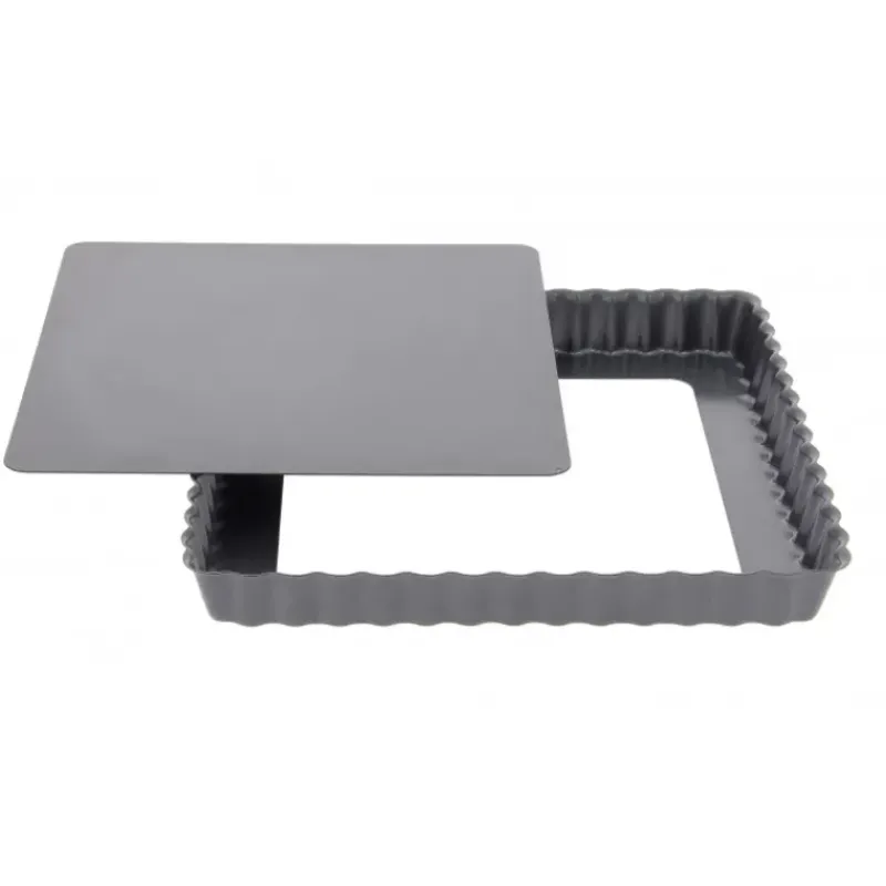 Moule Anti-adhésif|Moules À Gâteaux*DE BUYER Moule Anti Adhésif Tarte Carrée Fond Amovible 23 cm x H 2,7 cm