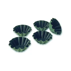 Moule Anti-adhésif*MATFER Moule Brioche 12 Côtes 6,5 cm x H 2,4 cm (x25)