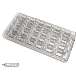 Moules À Chocolat*CHOCOLATE WORLD Moule Chocolat Aimanté Carré 2,4 cm (x24)