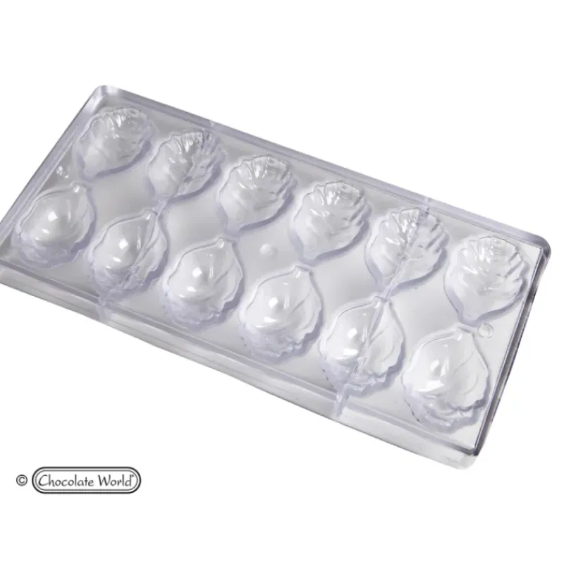 Moules À Chocolat*CHOCOLATE WORLD Moule Chocolat Rose Ouverte 12 Cavités
