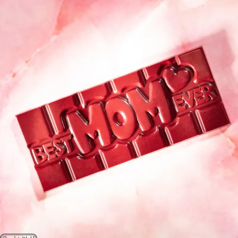 Moules À Chocolat*CHOCOLATE WORLD Moule Chocolat Tablette Best Mom Ever (x4)