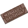 Moules À Chocolat*CHOCOLATE WORLD Moule Chocolat Tablette Happy Birthday (x4)