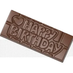 Moules À Chocolat*CHOCOLATE WORLD Moule Chocolat Tablette Happy Birthday (x4)