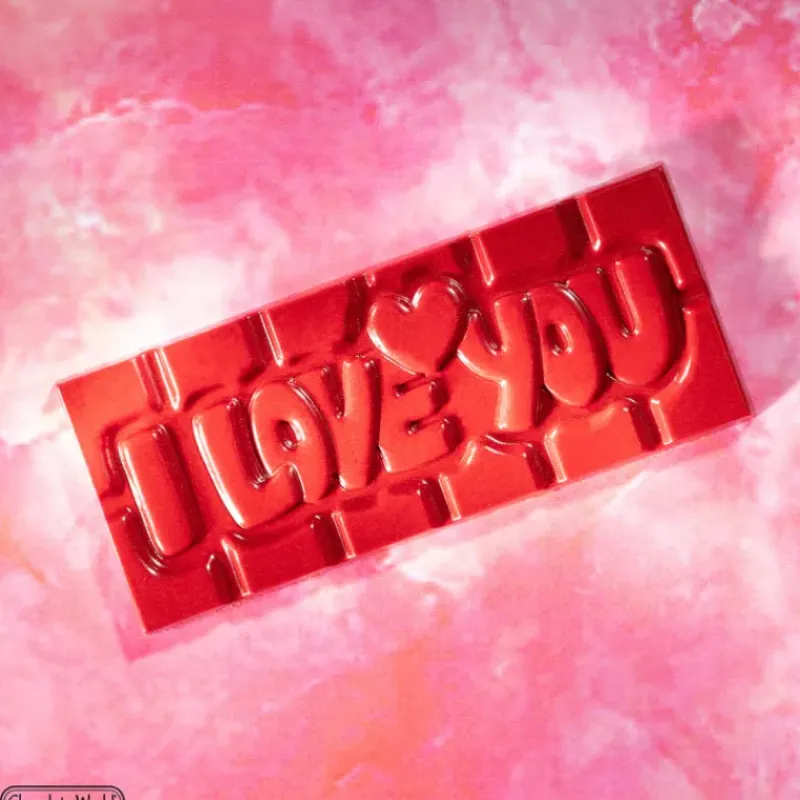 Moules À Chocolat*CHOCOLATE WORLD Moule Chocolat Tablette I love You (x4)