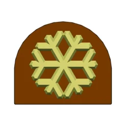 Moules À Chocolat|Moules À Gâteaux*MALLARD FERRIERE Moule Embout de bûche Flocon 80 x 68 mm Mallard Ferrière