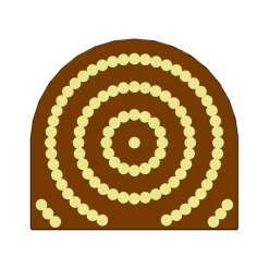 Moules À Chocolat|Moules À Gâteaux*MALLARD FERRIERE Moule Embout de bûche Perles 78 x 85 mm Mallard Ferrière