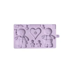 Moule Silicone*KAREN DAVIES Moule en Silicone Bonhommes Pain d'Épices de Noël