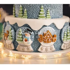 Moule Silicone*KAREN DAVIES Moule en Silicone Boule à Neige de Noël