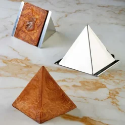 Moules À Gâteaux*PAVONI Moule Inox Croissant Géométrique Pyramide 8,5 x H 8,5 cm