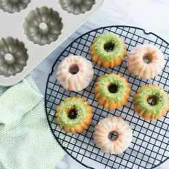 Moule Anti-adhésif|Moules À Gâteaux*NORDIC WARE Moule Mini Bundt Anniversaire (x6) Gold