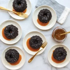 Moule Anti-adhésif|Moules À Gâteaux*NORDIC WARE Moule Mini Bundt Tourbillon (x6) Gold