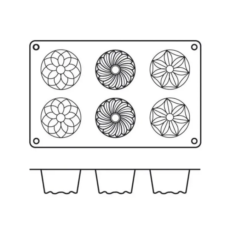 Moule Silicone|Moules À Gâteaux*SILIKOMART Moule mini kougloffs assortis professionnel en silicone