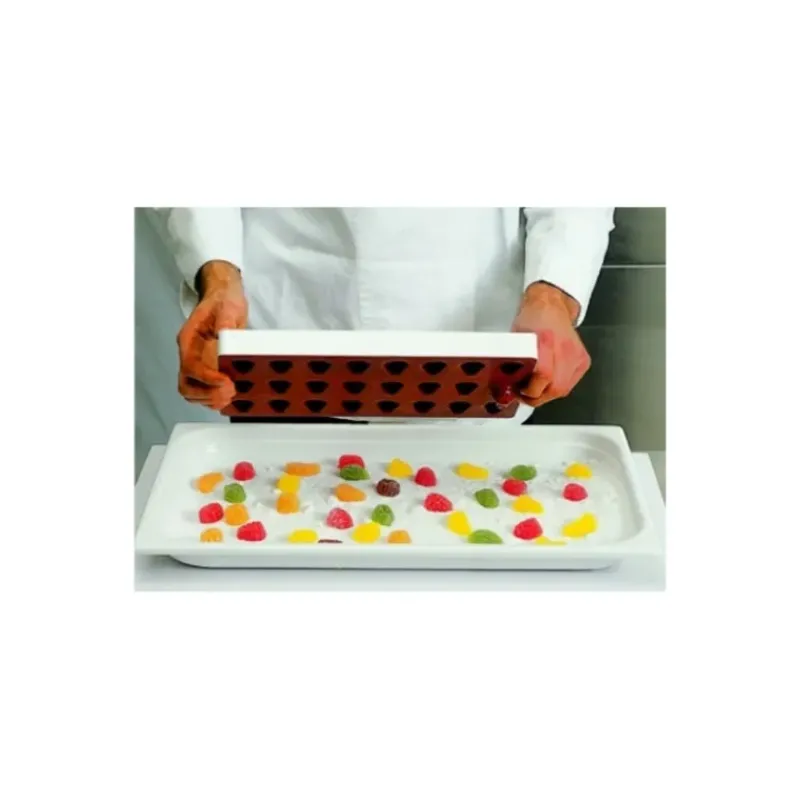 Moule Silicone*SILIKOMART Moule Pâte de Fruit Coeur 24 empreintes 8ml Professional