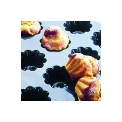 Moule Silicone*FLEXIPAN Moule Silicone 24 Brioches Cannelées 8,2 cm x H 3,7 cm