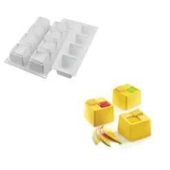 Moule Silicone*SILIKOMART Moule Silicone 8 Cubes Kuadro 6 x 6 cm 150ml Professional