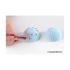 Moule Silicone*SILIKOMART Moule Silicone 6 Demi Sphères Vrillées Ø 75 mm Professional