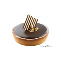 Moule Silicone|Moules À Gâteaux*SILIKOMART Moule Silicone 12 Fonds de Tarte Biscuit Ø12 x 2,2 cm 120ml Professional