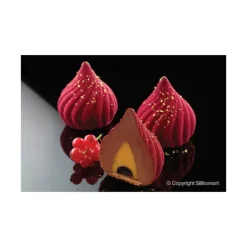 Moule Silicone|Moules À Gâteaux*SILIKOMART Moule Silicone 5 Sphères Torsadées Russian Tale 125ml Professional