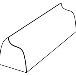 Moule Silicone*PAVOFLEX Moule Silicone Bande Vague 12 x 3,5 cm x H 3,6 cm (x20)