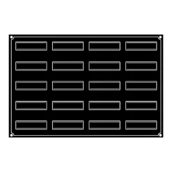 Moule Silicone*PAVOFLEX Moule Silicone Bande Vrillée 12 x 3,2 cm x H 3,8 cm (x20)