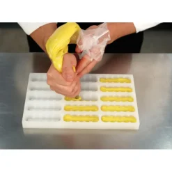 Moules À Chocolat|Moule Silicone*PAVONI Moule Silicone Barre Ondulée Snack 9 x 3 cm x H 1,9 cm (x15)