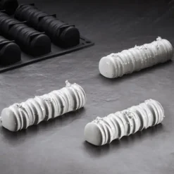 Moule Silicone*PAVONI Moule Silicone Bûche Sequoia 12,4 x 3,5 x H 3 cm (x14) Pavoflex